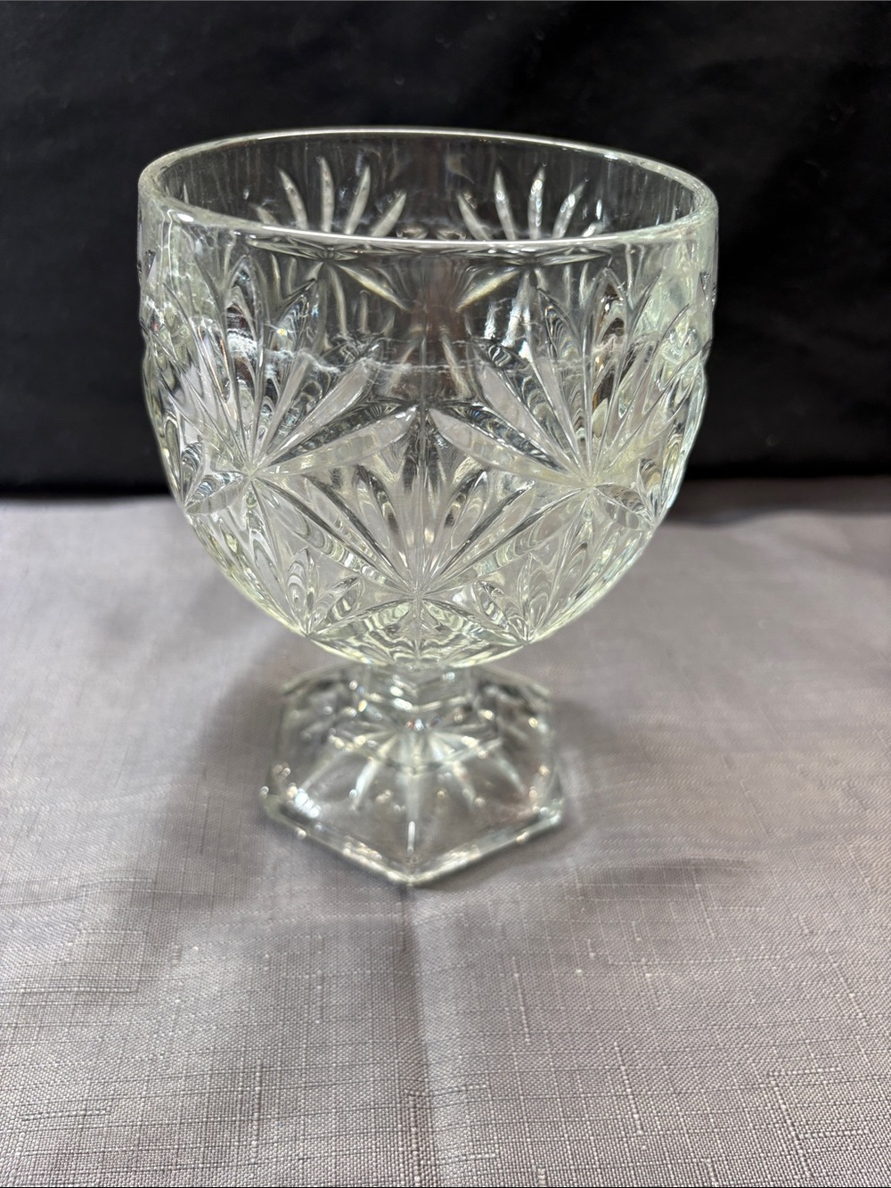 Vintage Heavy Crystal Goblet